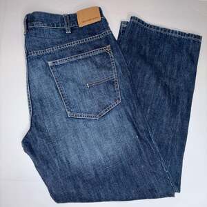 Calvin Klein Jeans Men's Straight Leg Denim Blue Jeans Size 38